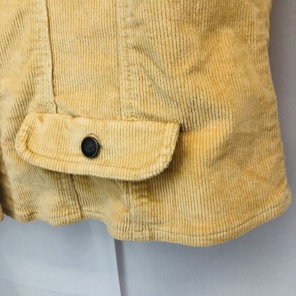 Charter Club Women's Plus Size 16 Corduroy Blazer Jacket Golden Yellow - Picture 9 of 11